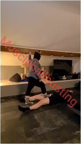 Muscle Ballbusting - Nicolasmusclebb - Emily BBW Busts My Balls For Her First Time