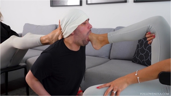 Mistress Enola - Fetish Tag Team Foot Gagging Mistress Enola We Shared His Gag Reflex Like He Was Nothing Extreme Deep Feet