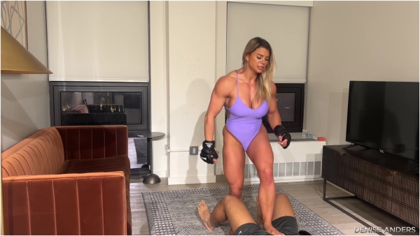Denise Anders Femdom Fantasy - Ultimate Beatdown Muscular Fury Denise Anders Unleashes