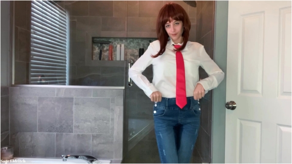 Sage Eldritch - Uraraka Ochako Wetting Blue Jean Overalls and Panties