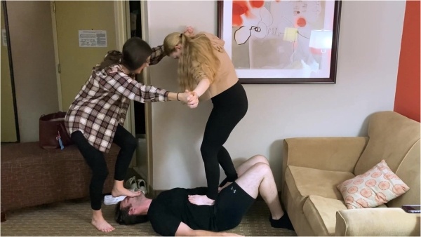 Onlyballkicking  - Two Girls Trampling Balls