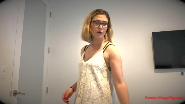 Femdom Puppy Play - Red August Diapering The Bad