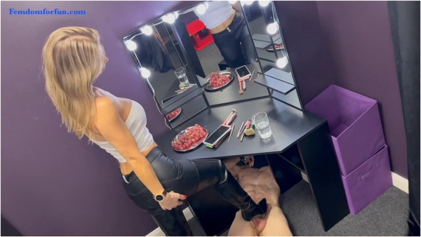 Femdom For Fun - Mistress Vixen - Accidental Cumshot and Post Orgasm Torment