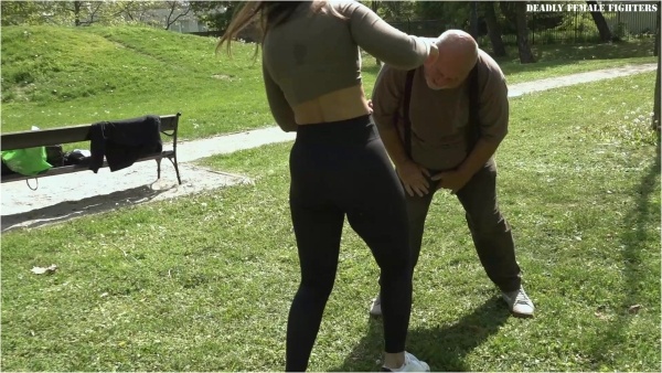 Deadly Female Fighters - Kikina - Kikina Destroys 2 Foolish Attackers