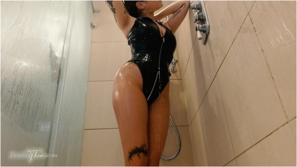 Thea X - Goddess Thea - Latex Nylon Shower