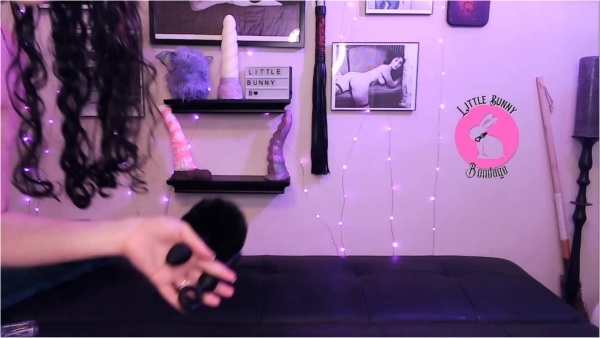 LittleBunnyB - Hairy Bush Butt Plug and Tentacle Fuck