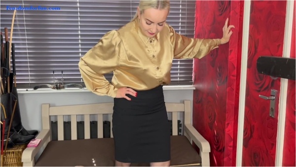 Femdom For Fun - Miss Jessica Wood - Trampled In Brown Leather Pointed Toe Ballet Flats