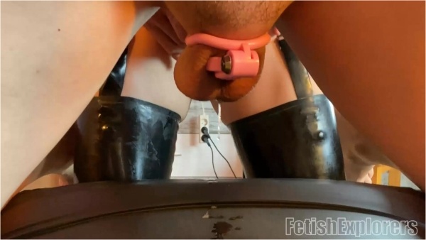 FetishExplorers - Helen Turner - Chastity Pussy Device and Anal Orgasms Overload