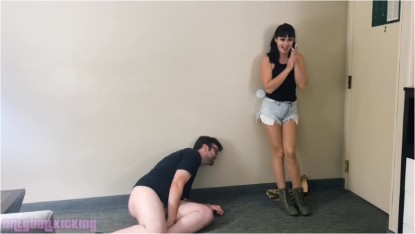 Onlyballkicking - Lil Mizz Unique - Multi Shoe Ballbusting Punishment