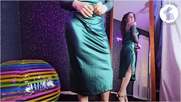 LittleBunnyB - Bunny Styles Green Rhinestone Fishnet Bodysuit