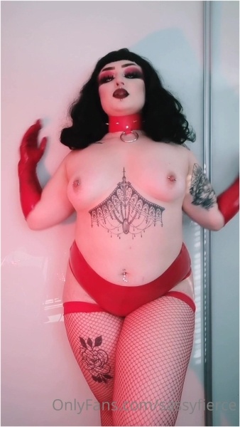 Nova The Nerd - Red Latex Striptease Seduction