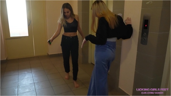 Licking Girls Feet - BEATRICE and PAMELA - You are only worthy of licking our dirty feet!