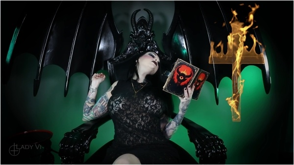 Satanatrix - The Black Tithe - Devotional Masturbation Ritual 4K - Lady Vi
