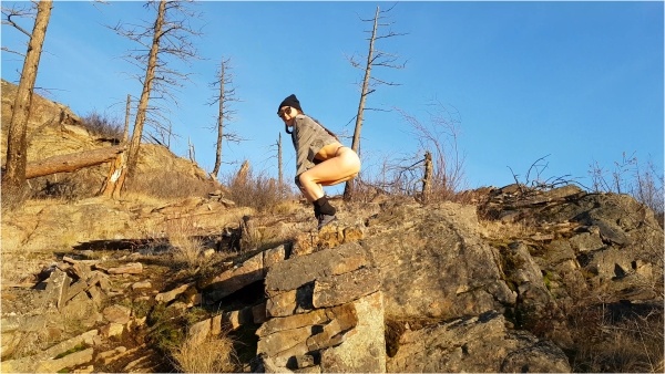 Hazel Simone - Outdoor Hiking Fun POV