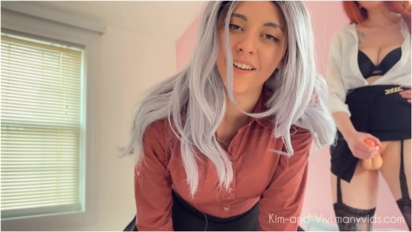 Kim and Vivi - Fucked By Your Futa Coworkers