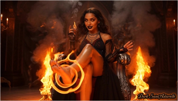 Mistress Misha Goldy - Your Dark Future Unveiled in My Flames