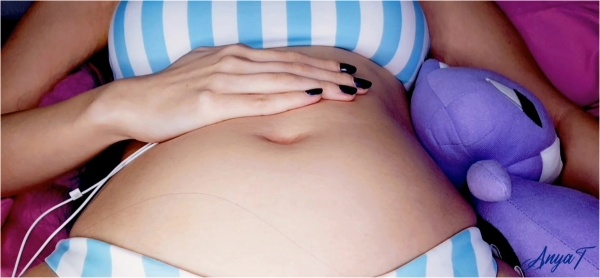 Anya T Videos - Ravenous Stocking Eats Sweet Treats [and you] + Bloated Navel Play