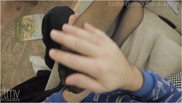 Foot Tongue Mouth And Vore - Girlfriends Nylon Feet After Work POV Fps Style Girlfriend Roleplay