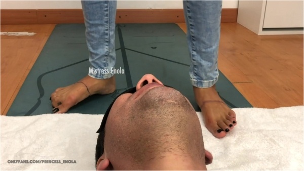 Mistress Enola Fetish - The Dark Challenge Mistress Enola Foot Gagging Reverse Gag Extreme