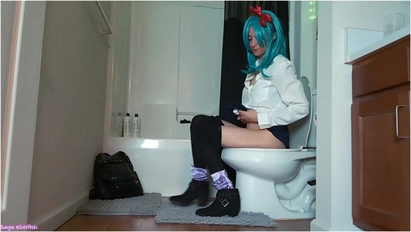 Sage Eldritch - School Girl Bulma Peeing [Voyeur
