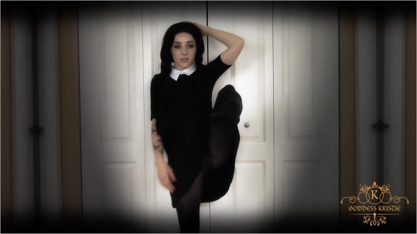 Kristie Bish - Wednesday Adams Pantyhose Tease Femdom
