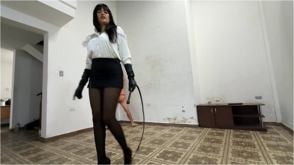 Latin Beauties in High Heels - Bullwhipped in Silk and Stockings by Kalinda